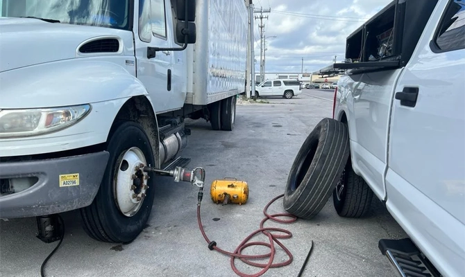Mobile Tire Services for Semi-Trailers